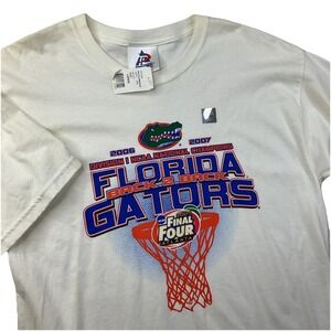 Vintage Florida Gators Shirt‎ Men Sz L NCAA Basketball Final Four Y2K Tri-Lake